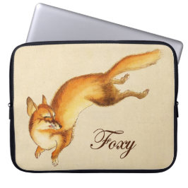 Capa Para Notebook "Foxy" - Esboço japonês venenoso de uma raposa