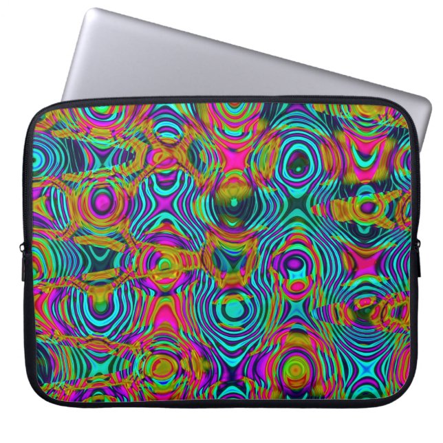 Capa Para Notebook Fractal Abstrato 191111a (Frente)