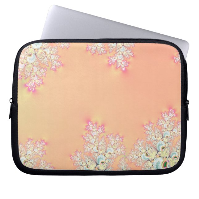 Capa Para Notebook Fractal de espuma de Primavera de pêssego (Frente)