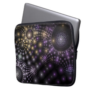 Capa Para Notebook Fractal Sphere Art Mandala Bolsa de laptop Unifica