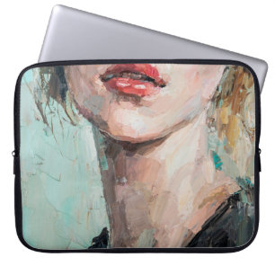 Capa Para Notebook Fragmento de pintura artística. Retrato de uma gar