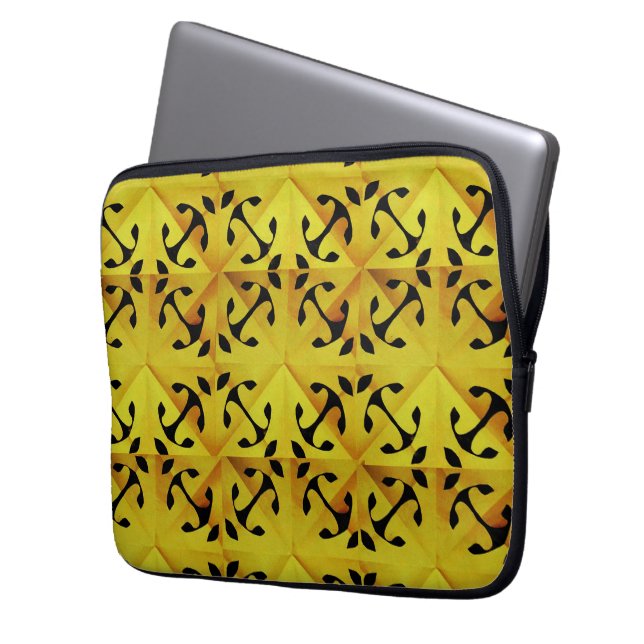 Capa Para Notebook Fragmento Solar abstrato Geométrico  (Frente Esquerda)