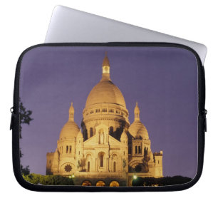 Capa Para Notebook França, Paris, Sacré-Coeur ao anoitecer.