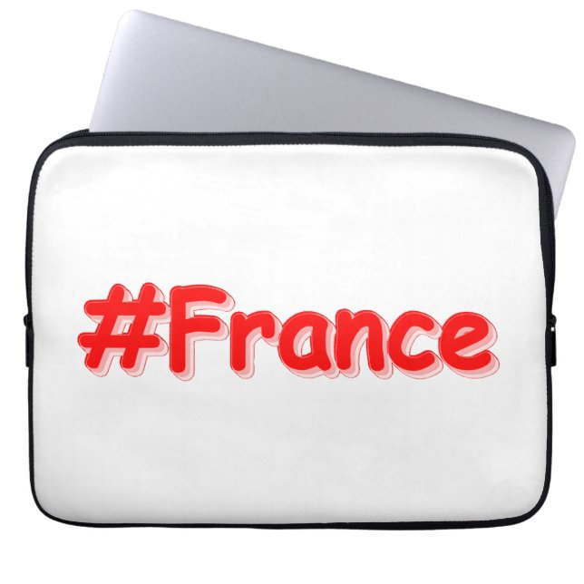 Capa Para Notebook "#France" Design bonito. Comprar Agora (Frente)
