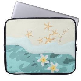 Capa Para Notebook Frangipanis flutuante no nome dos peixes-chuvas de