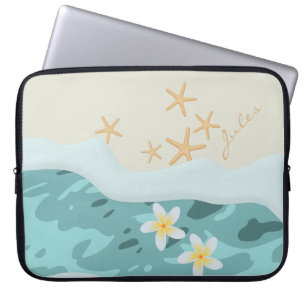 Capa Para Notebook Frangipanis flutuante no nome dos peixes-chuvas de