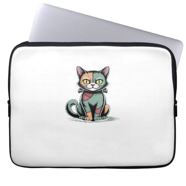 Capa Para Notebook FrankenCat - Camisa T Sobredimensionada (Frente)