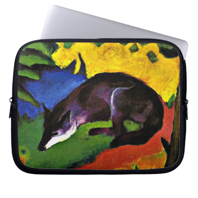 Capa Para Notebook Franz Marc - Raposa Azul (Frente)