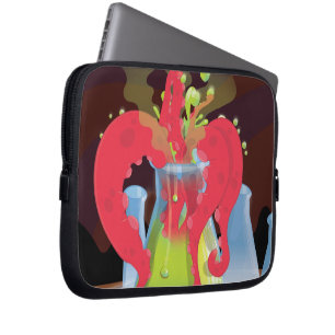 Capa Para Notebook Frasco experimental científico Monster