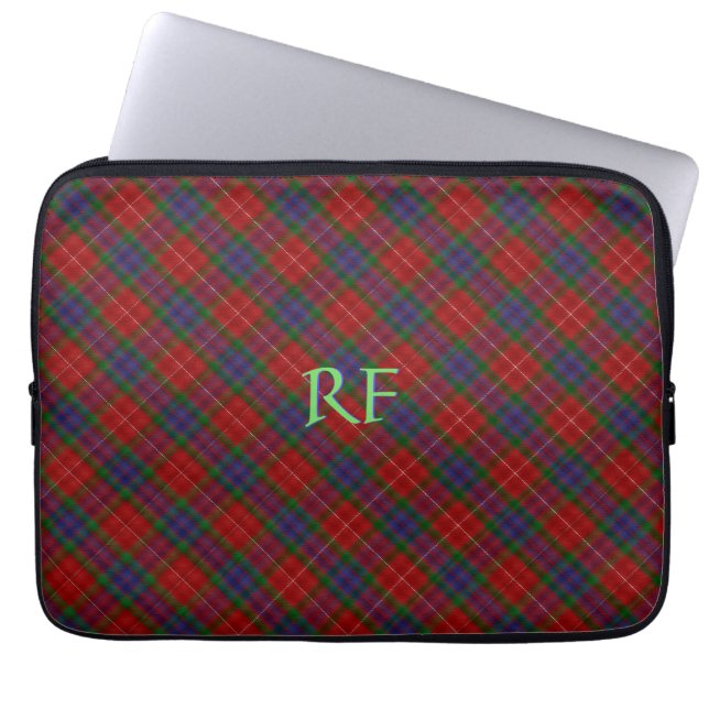 Capa Para Notebook Fraser Oficial Tartan com monograma / nome (Frente)