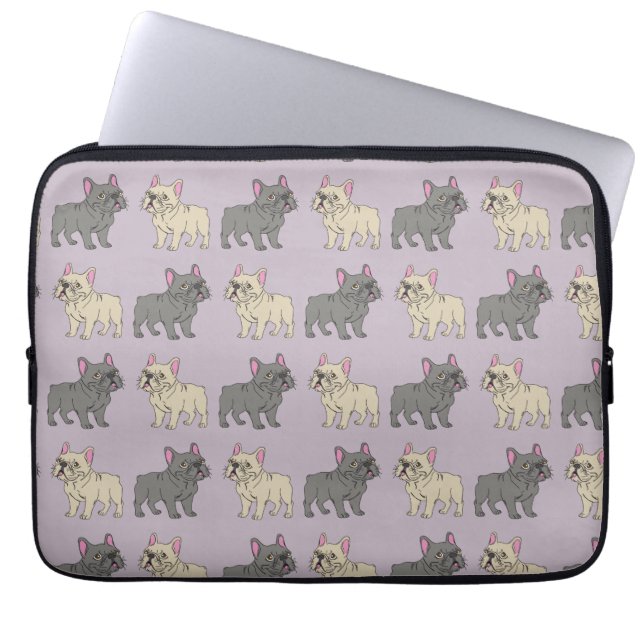 Capa Para Notebook Frenchies, Roxo (Frente)
