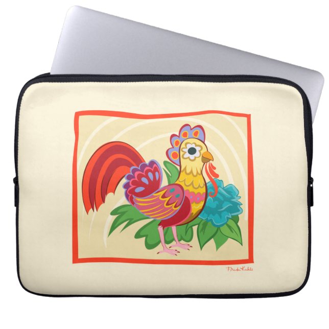 Capa Para Notebook Frida Kahlo Chicken Graphic (Frente)