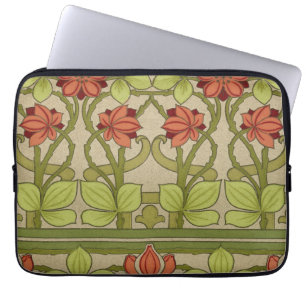 Capa Para Notebook Frieze Border Art Nouveau Floral