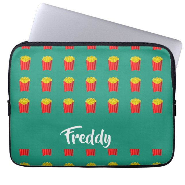 Capa Para Notebook Fritas de nome personalizado no chalé (Frente)