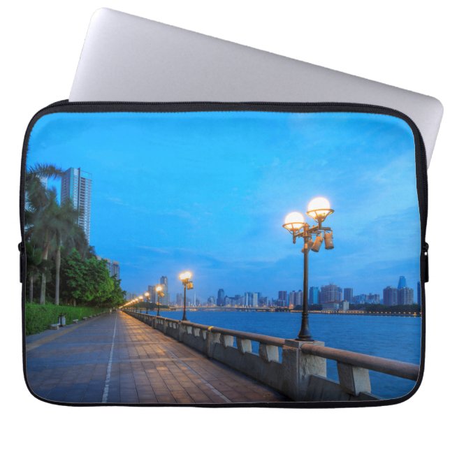 Capa Para Notebook Fronteira de água da cidade de Guangzhou (Frente)