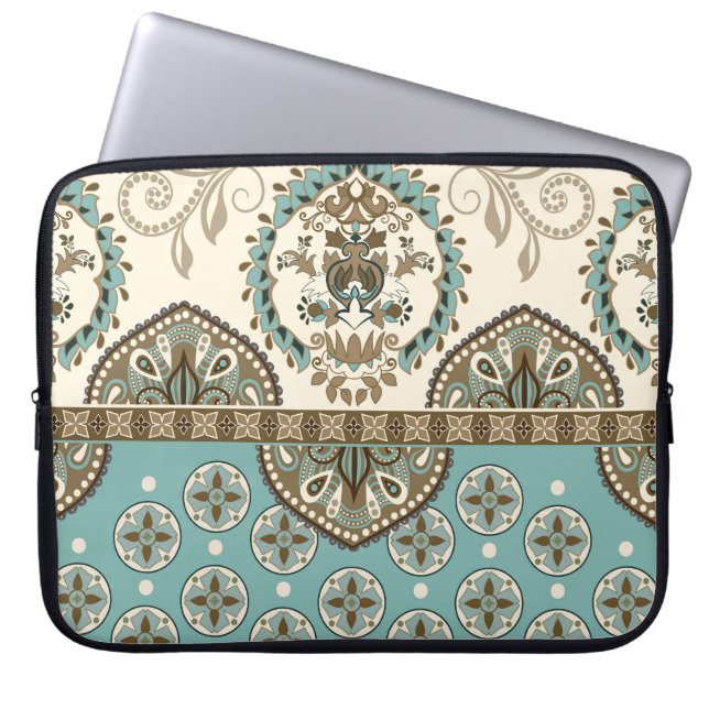 Capa Para Notebook Fronteira Decorcional do Estilo Marroquino (Frente)