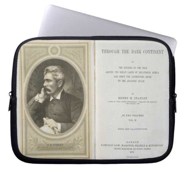 Capa Para Notebook Frontispiece a "através do continente escuro", por (Frente)