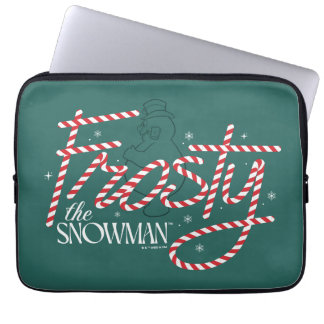 Capa Para Notebook Frosty the Snowman Candy Cane Logo