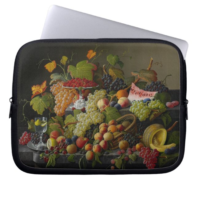Capa Para Notebook Fruta abundante, 1858 (óleo em canvas) (Frente)