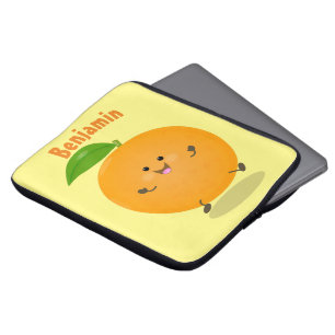 Capa Para Notebook Fruta de citrinos de laranja-dança