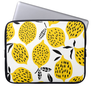 Capa Para Notebook Fruta de limão: vintage com design.