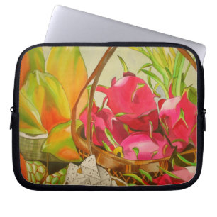 Capa Para Notebook Fruta tropical aquarela original arte ainda viva
