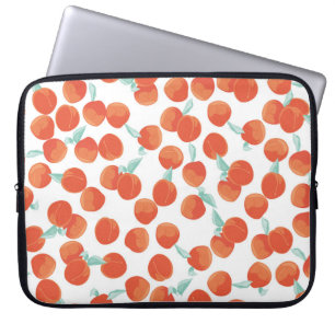 Capa Para Notebook Frutas de pêssego sem costura, padrão de verão.