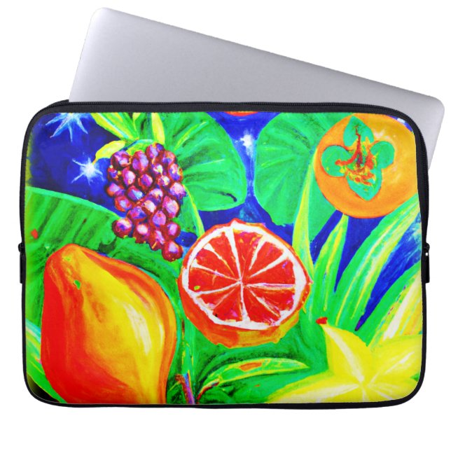 Capa Para Notebook Frutas tropicais no céu. Comprar Agora (Frente)