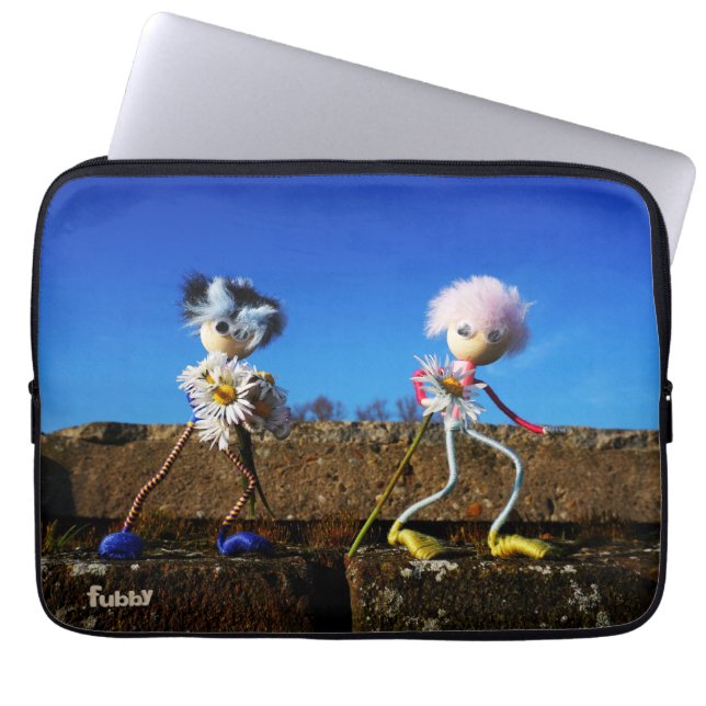 Capa Para Notebook Fubby's die elkaars Valentijn zijn. (Frente)