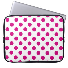 Capa Para Notebook Fuchsia bolinhas