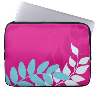 Capa Para Notebook Fuchsia e Vinhas Azuis