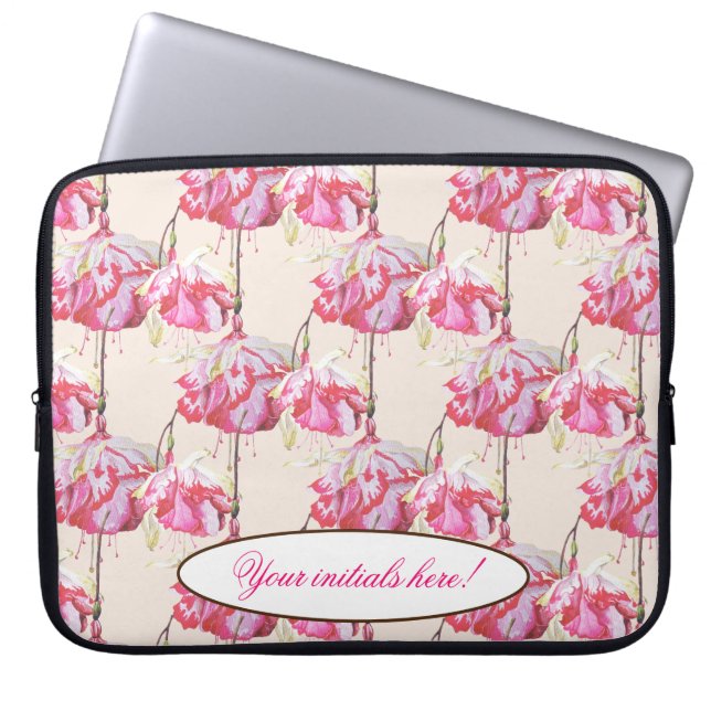 Capa Para Notebook Fuchsias exóticas em uma Bolsa de laptop (Frente)