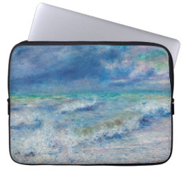 Capa Para Notebook Fuga de Renoir. impressionismo náutico azul/mar