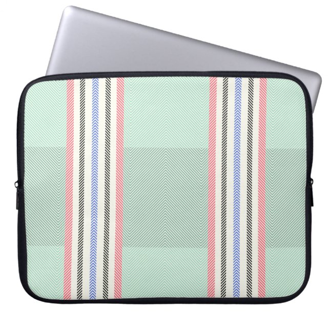 Capa Para Notebook Funda con franjas en verde (Frente)