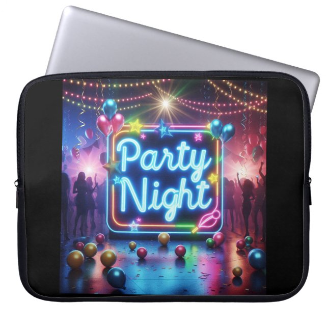 Capa Para Notebook Funda de Portatil Party Night. (Frente)