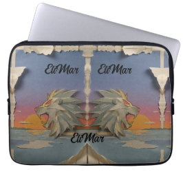 Capa Para Notebook Funda Laptop 13" Neopreno León Rugiendo Papcut