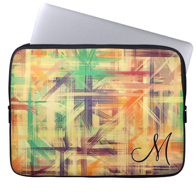 Capa Para Notebook Fundo Abstrato Colorido Pastel (Frente)