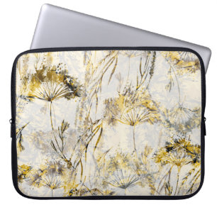 Capa Para Notebook fundo aquarela abstrato: dandelion, juniper