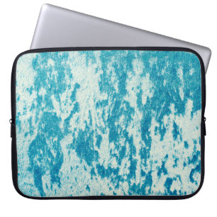 Capa Para Notebook Fundo azul texturizado feito de tecido denso. Con
