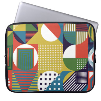 Capa Para Notebook Fundo coletado de formas geométricas em um si