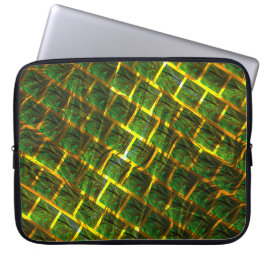 Capa Para Notebook Fundo com imagem verde dourada?