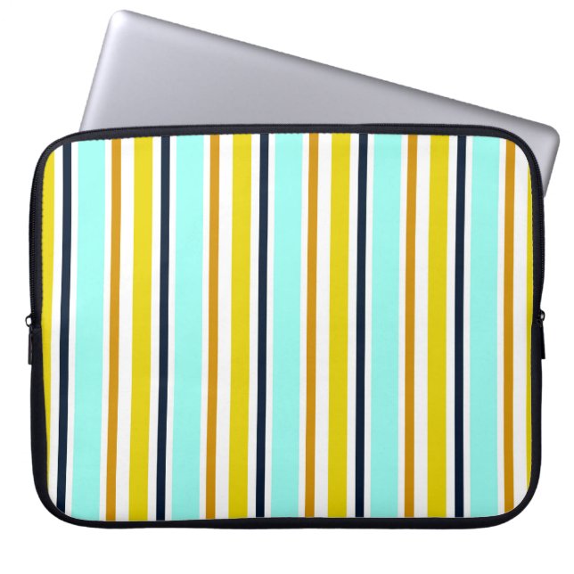 Capa Para Notebook Fundo de abstrato com faixas de cores distribuídas (Frente)