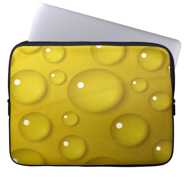 Capa Para Notebook Fundo de Água Amarelo (Frente)