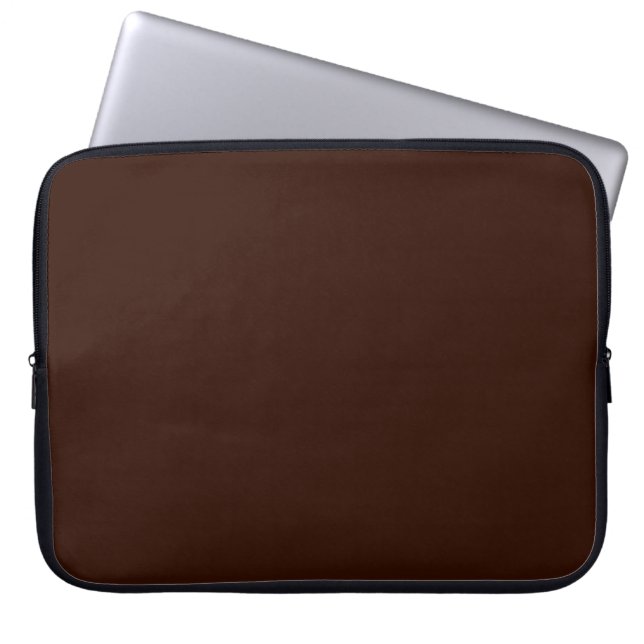 Capa Para Notebook Fundo de cor marrom personalizável (Frente)