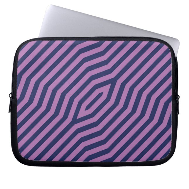 Capa Para Notebook Fundo de faixas diagonais simétricas 11 (Frente)