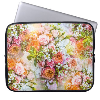 Capa Para Notebook Fundo de flores de verão, buquês de flores