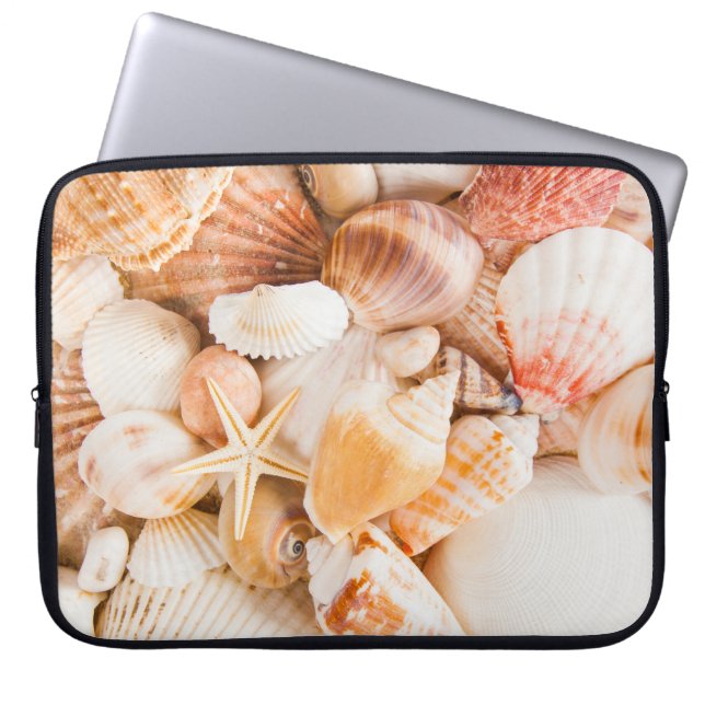 Capa Para Notebook Fundo do mar: tema marinho. (Frente)