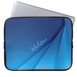 Capa Para Notebook Fundo e personalização do Abstrato azul brilhante