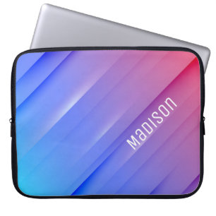 Capa Para Notebook Fundo e personalização do Abstrato azul-vermelho