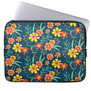 Capa Para Notebook Fundo Floral Belo Design-46566